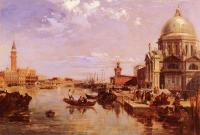 Edward Pritchett - A View Of The San Giorgio Church And The Grand Canal